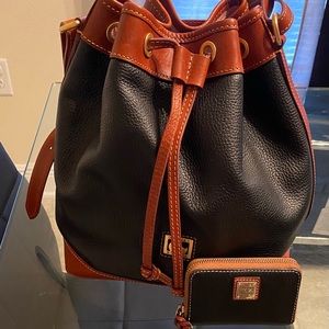 Dooney and Bourke Dillen Drawstring Bag and Wallet